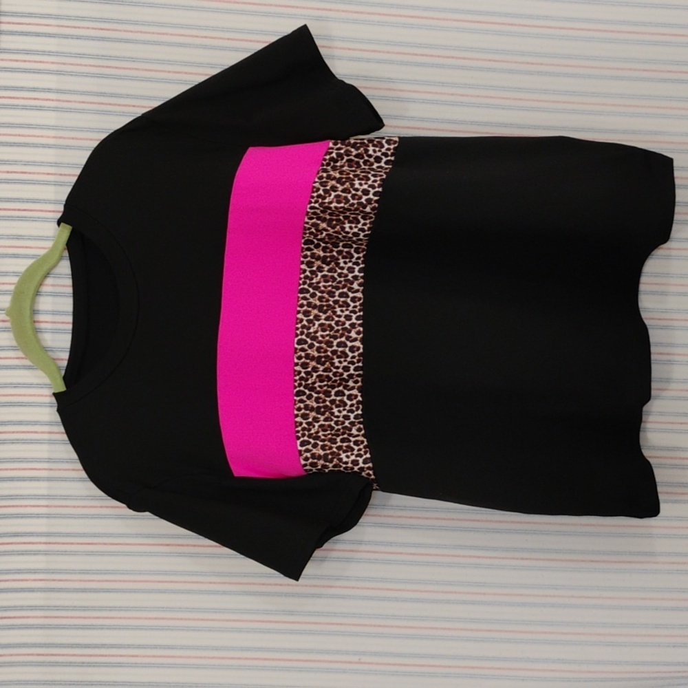 Shein Bright ColorBlock T-Shirt XL